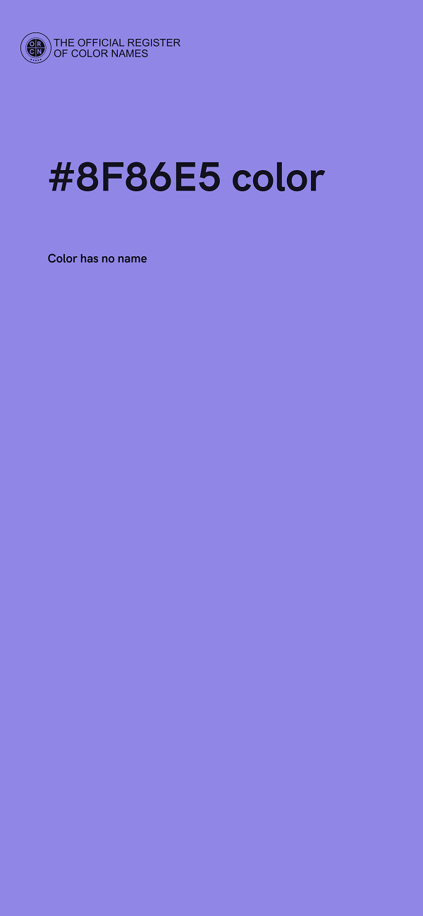 #8F86E5 color image
