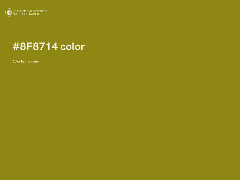#8F8714 color image