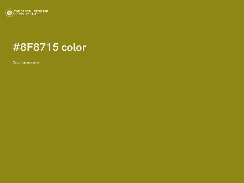 #8F8715 color image