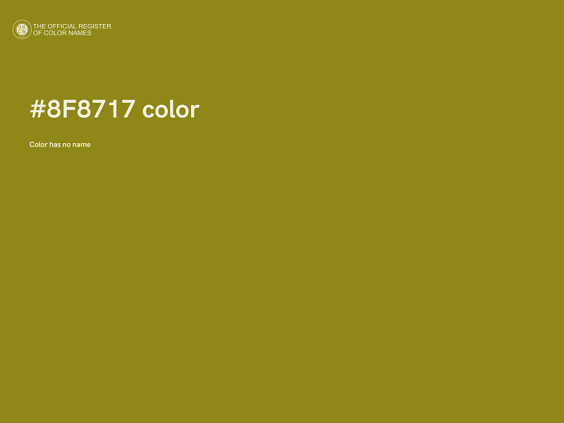 #8F8717 color image