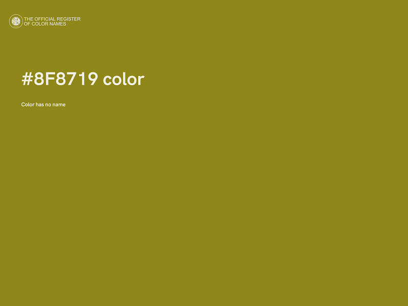 #8F8719 color image