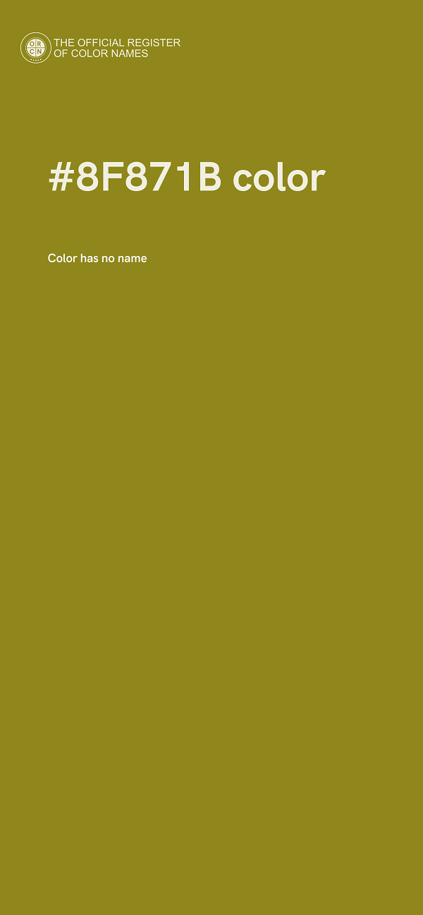 #8F871B color image
