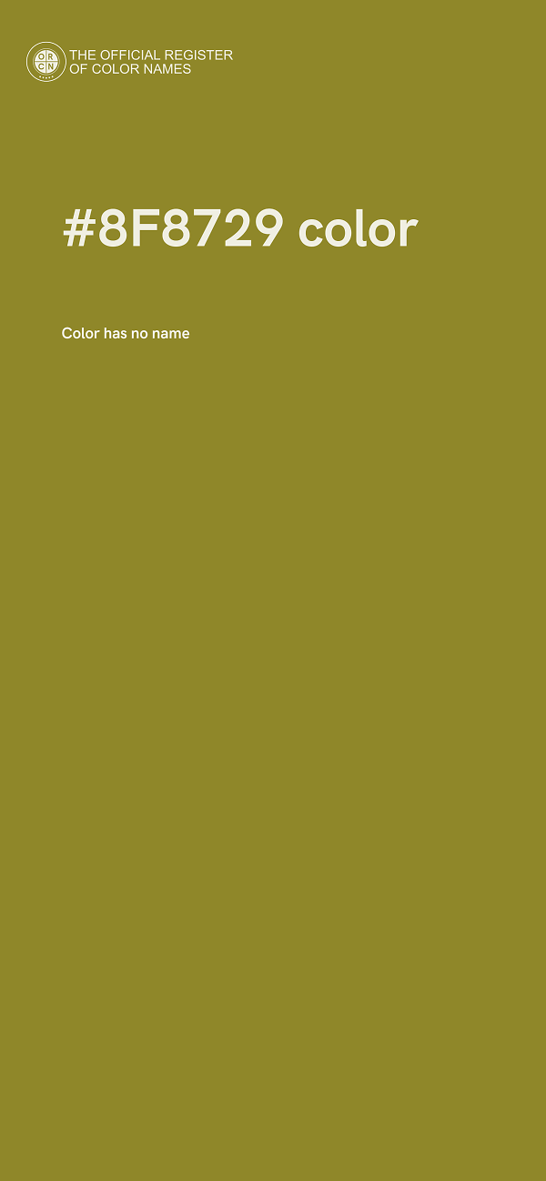 #8F8729 color image