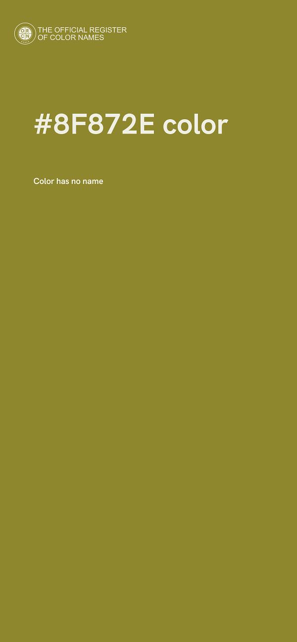 #8F872E color image
