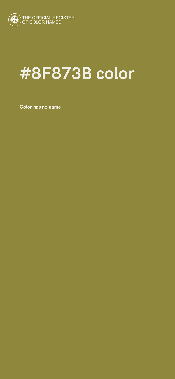 #8F873B color image