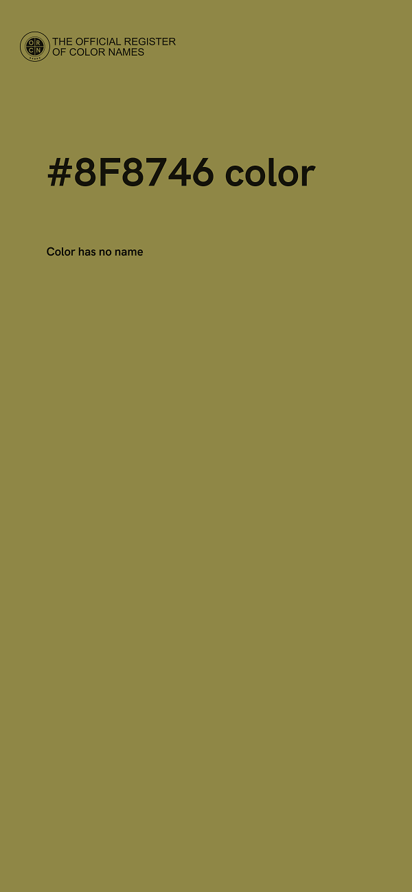 #8F8746 color image