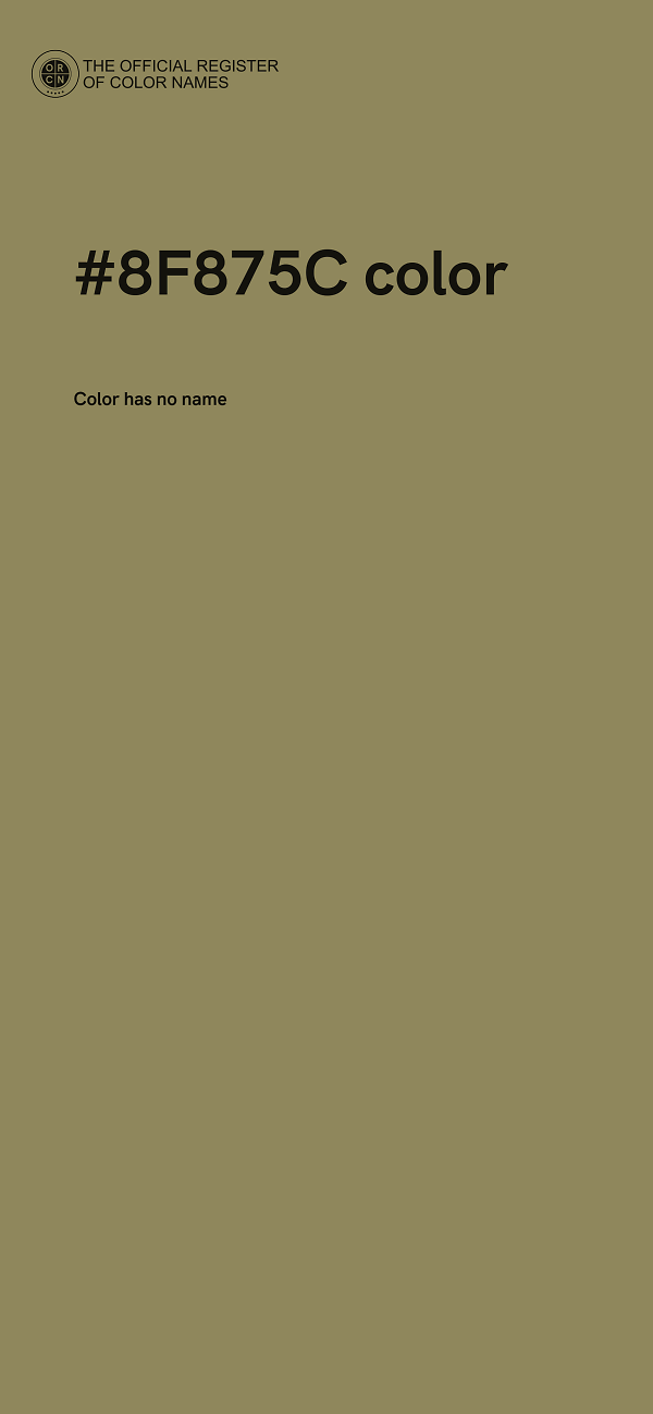 #8F875C color image