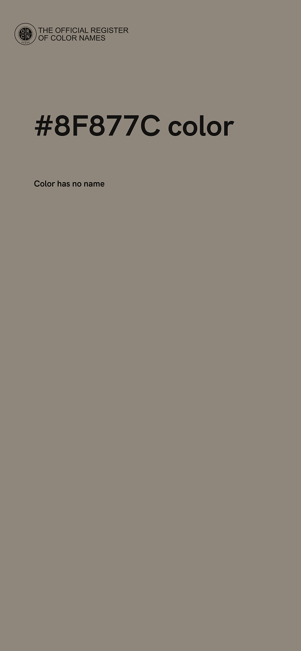 #8F877C color image