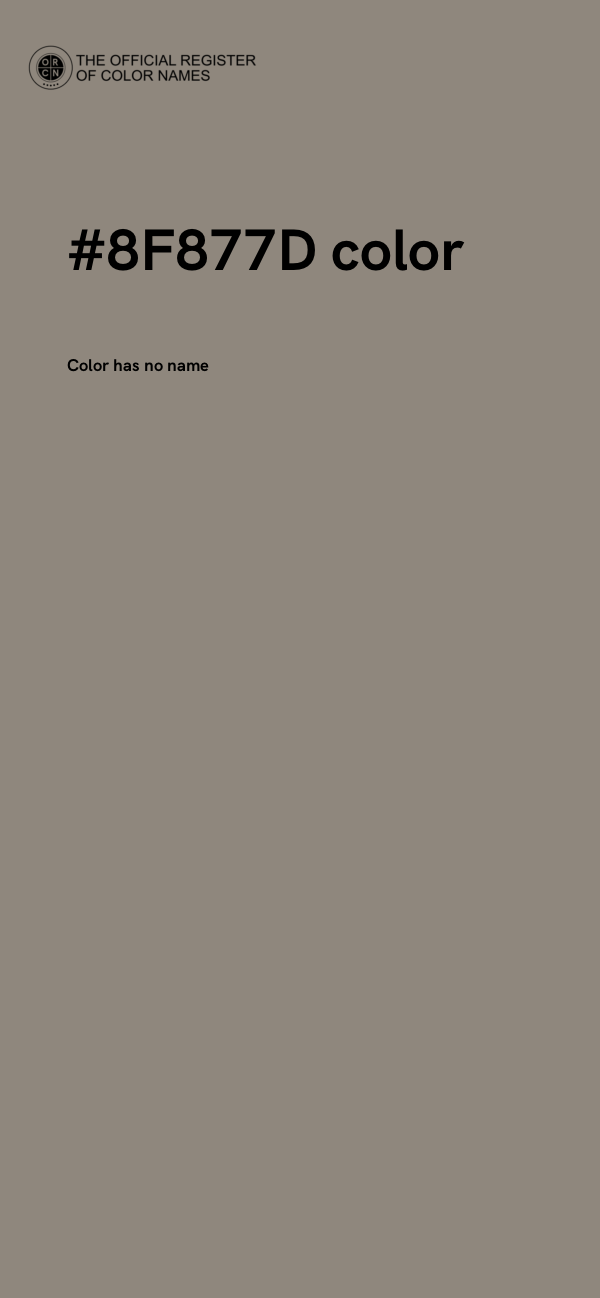 #8F877D color image