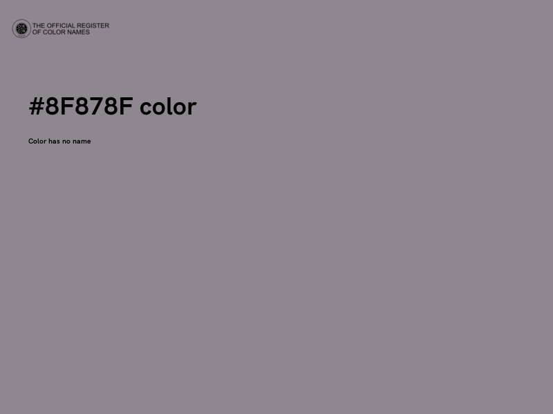 #8F878F color image