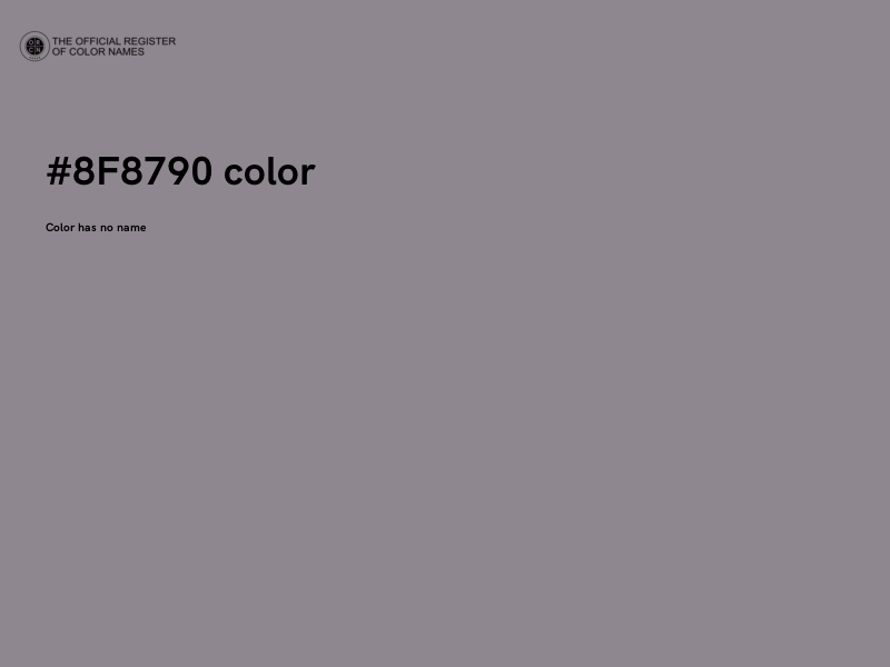 #8F8790 color image