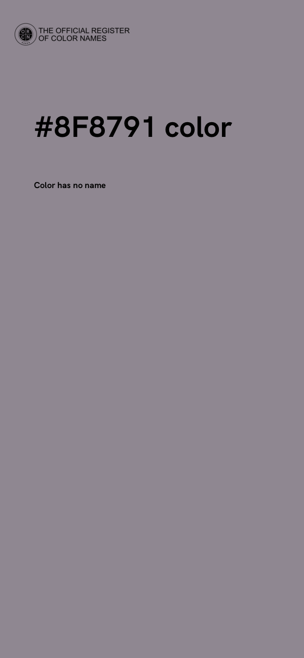 #8F8791 color image