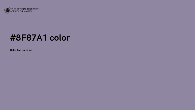 #8F87A1 color image
