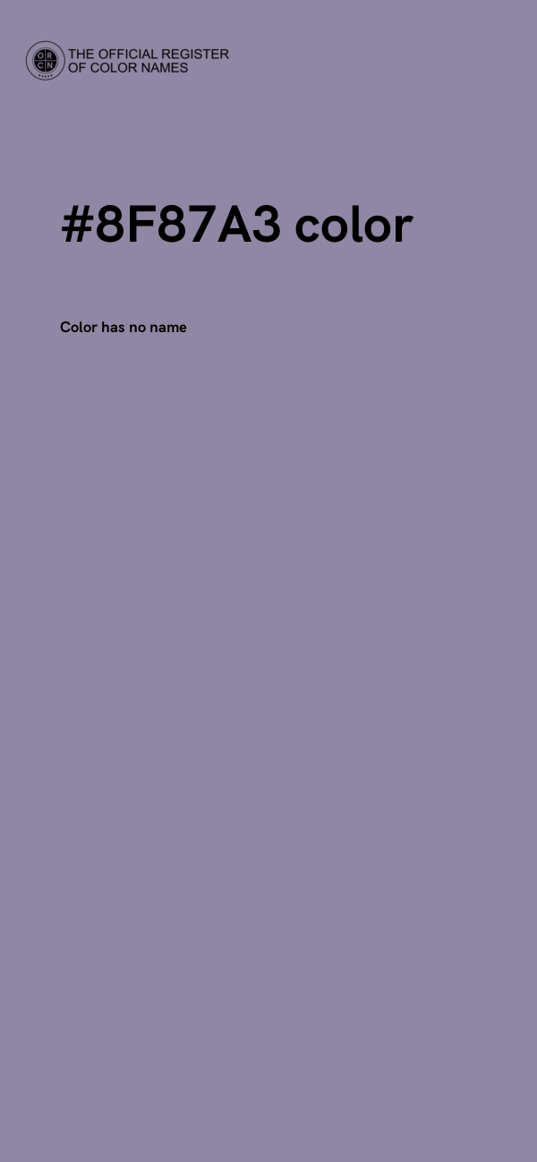 #8F87A3 color image