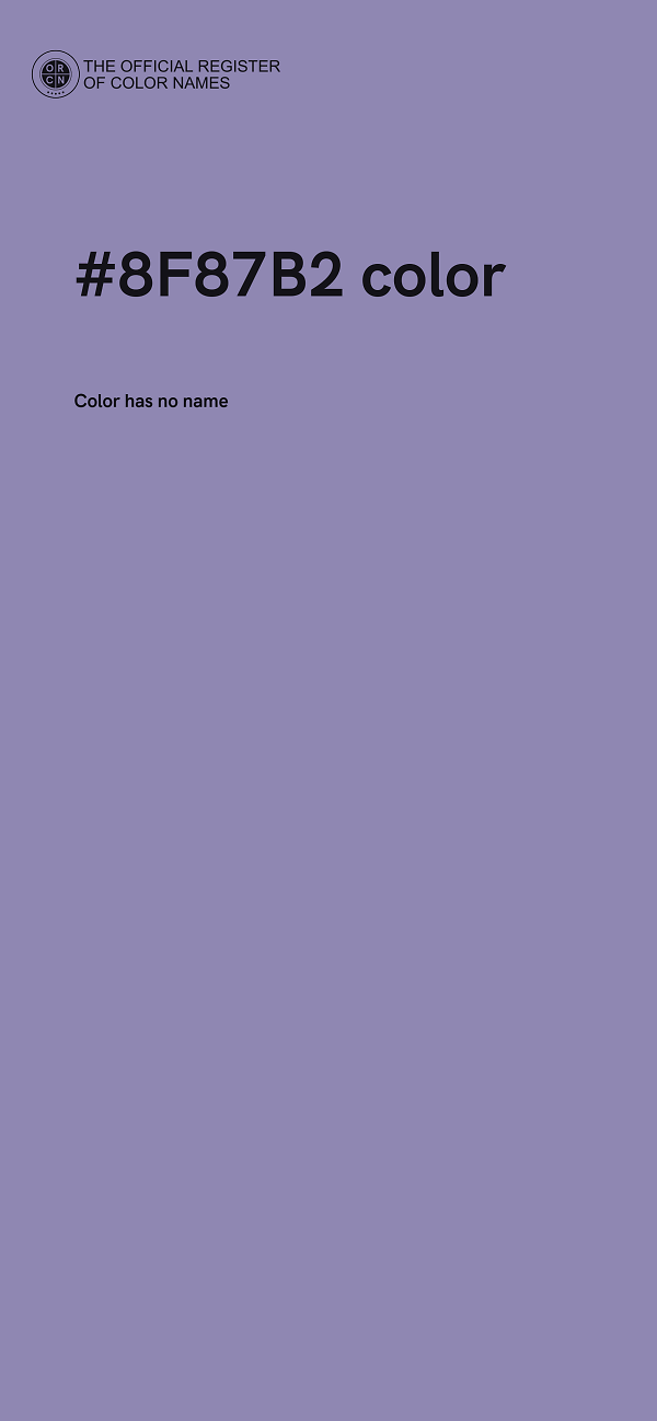 #8F87B2 color image