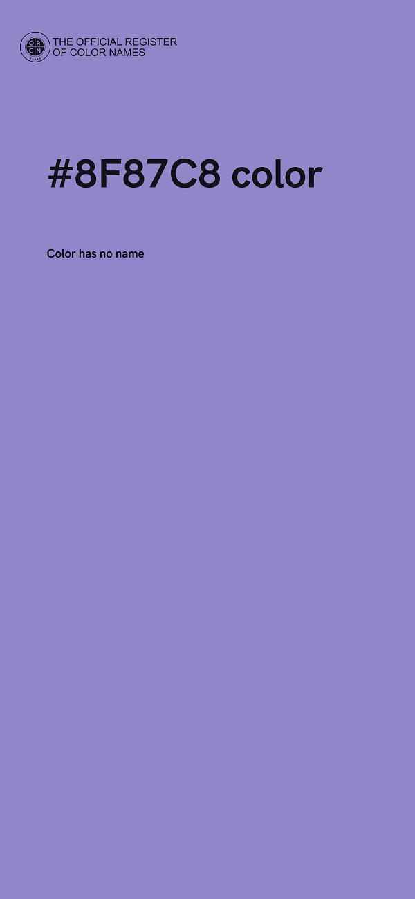 #8F87C8 color image