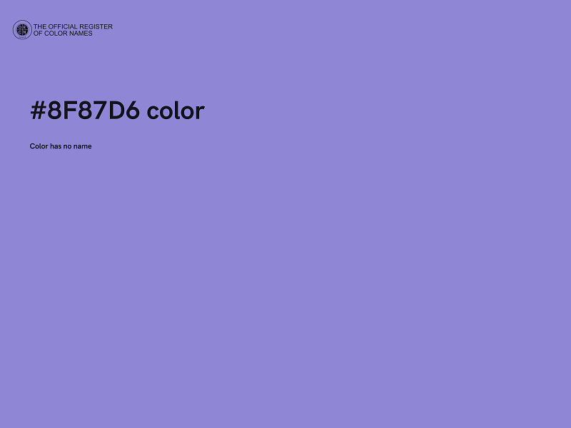 #8F87D6 color image