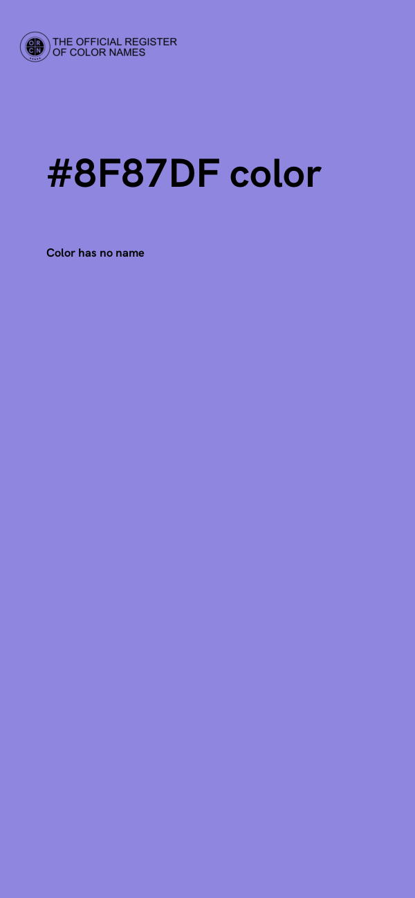 #8F87DF color image