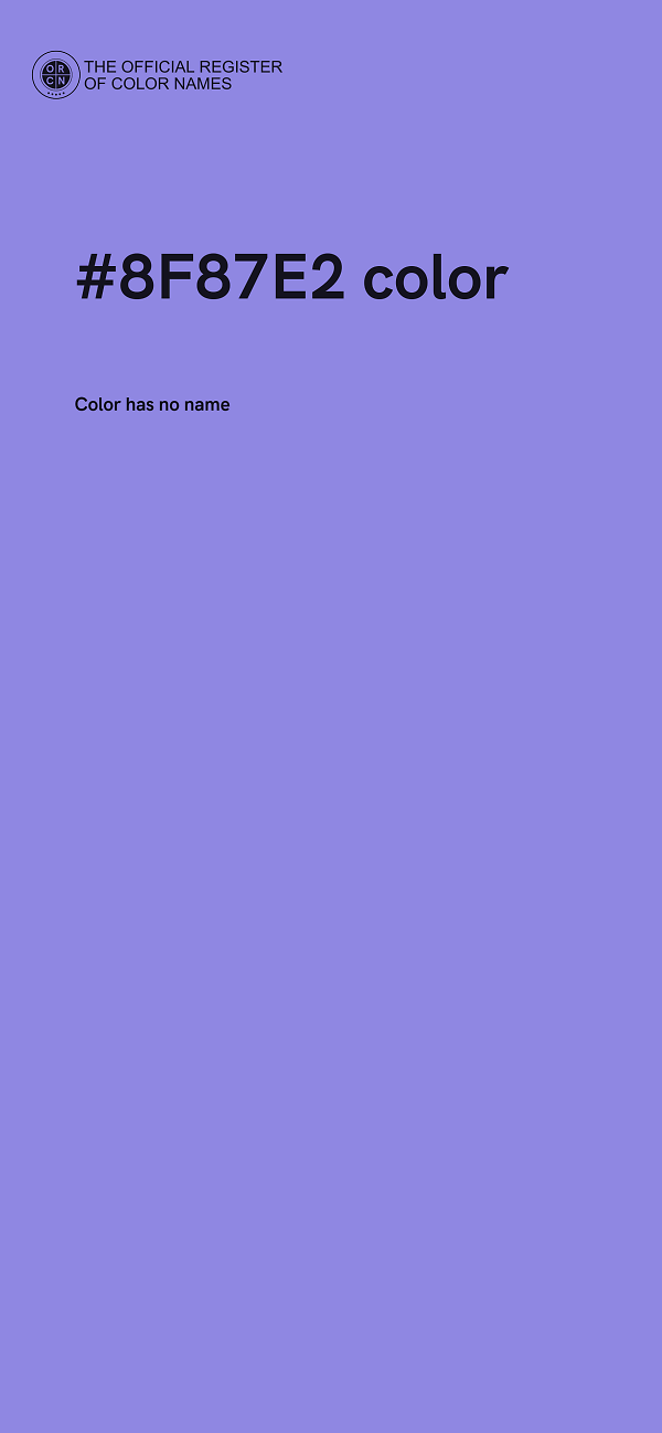 #8F87E2 color image