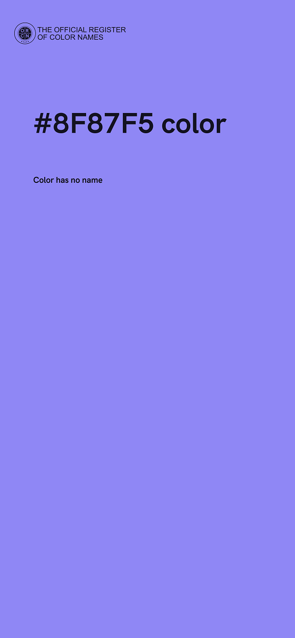 #8F87F5 color image