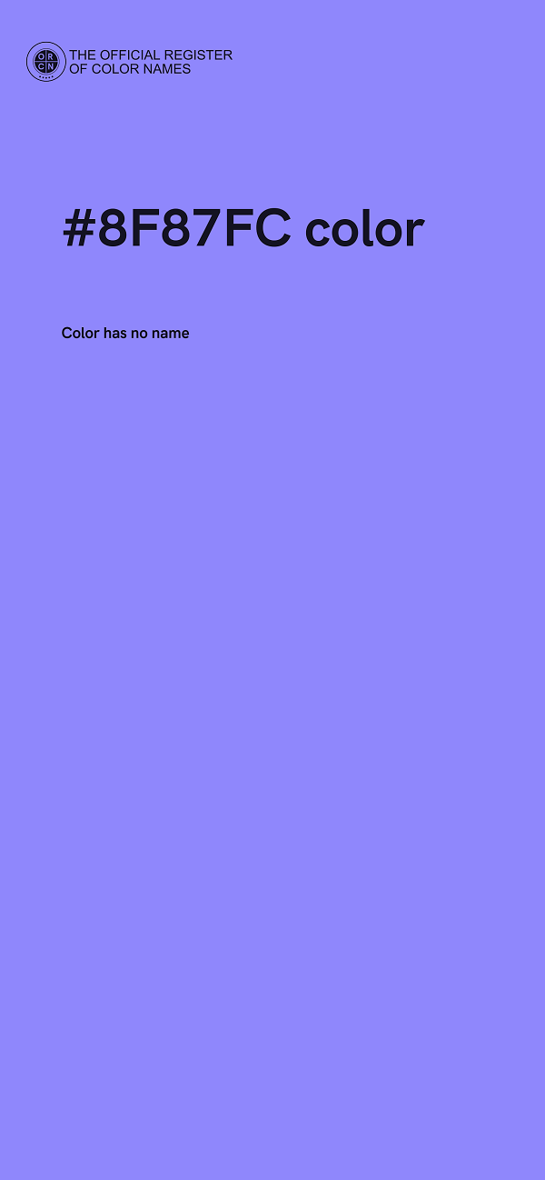 #8F87FC color image
