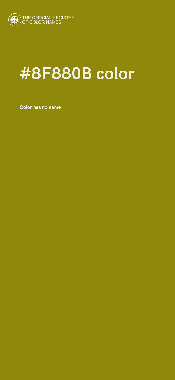 #8F880B color image