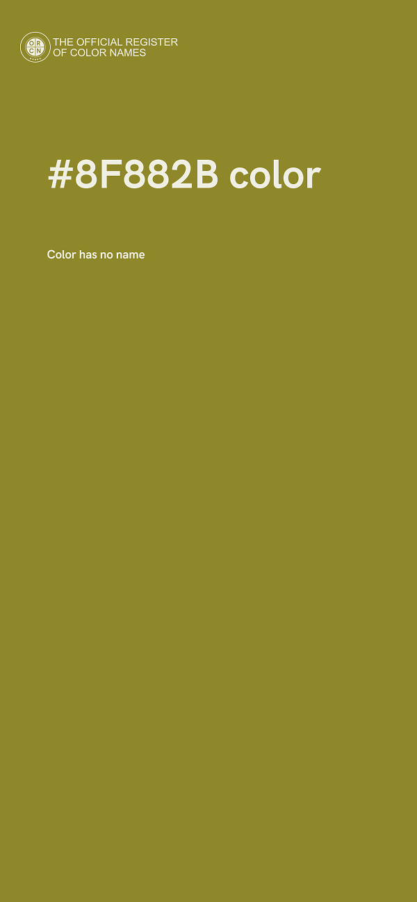 #8F882B color image