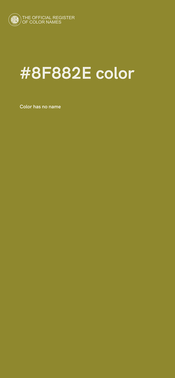 #8F882E color image
