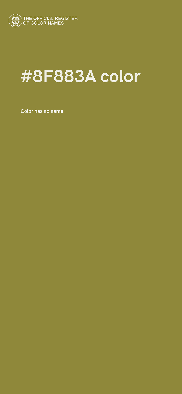 #8F883A color image