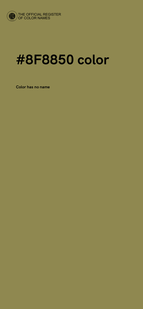 #8F8850 color image