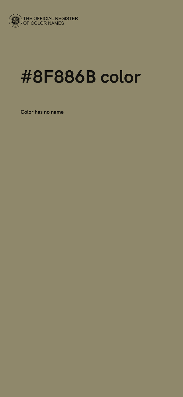 #8F886B color image