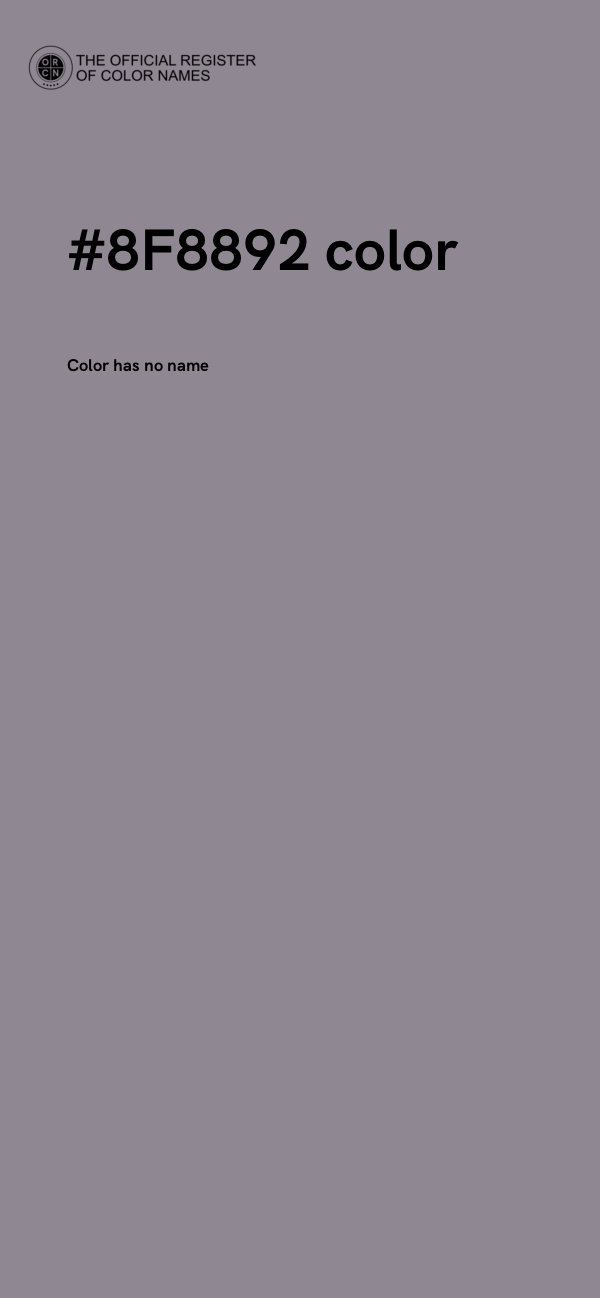 #8F8892 color image