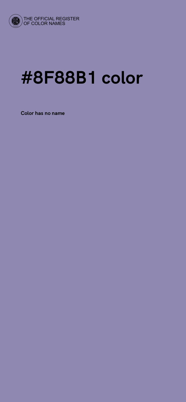 #8F88B1 color image