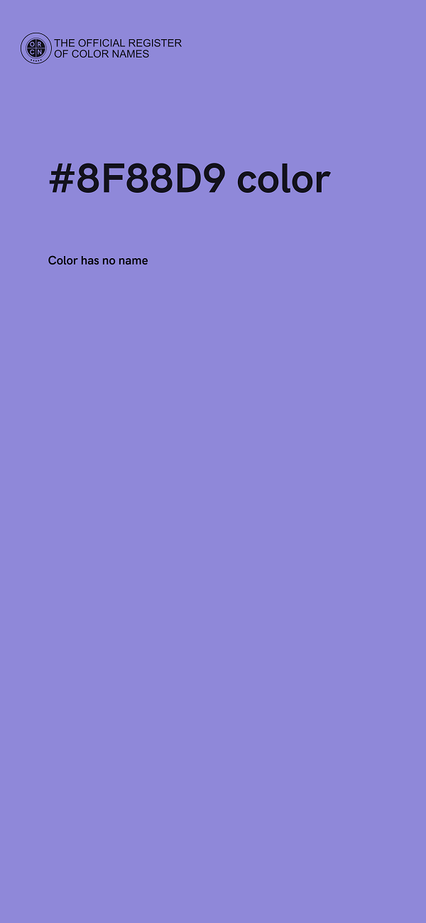 #8F88D9 color image