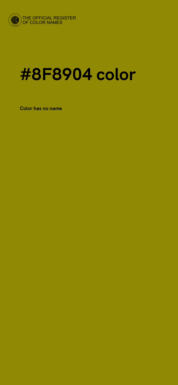 #8F8904 color image