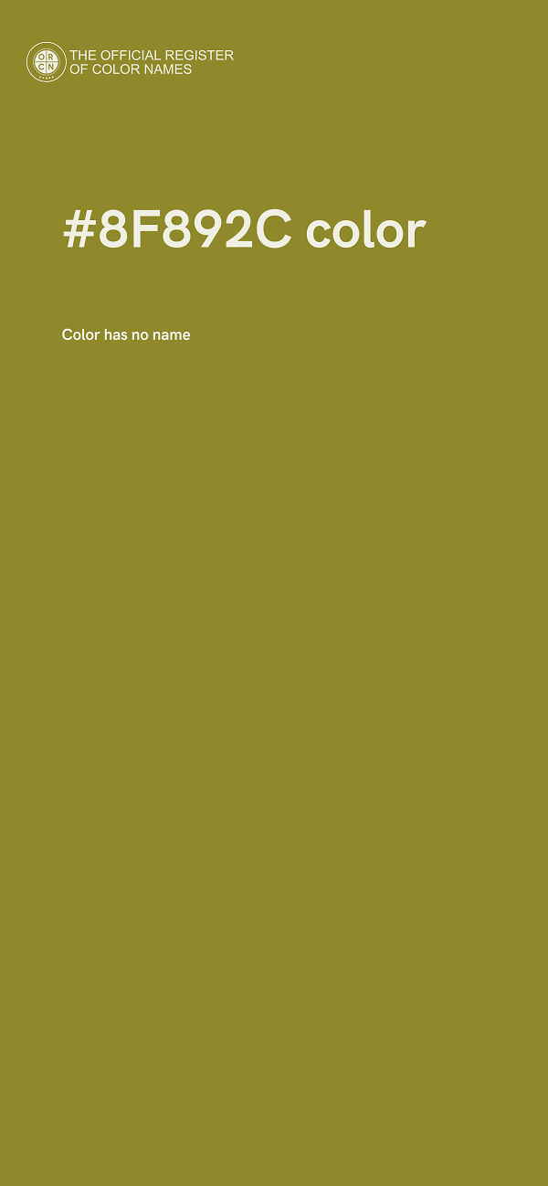 #8F892C color image