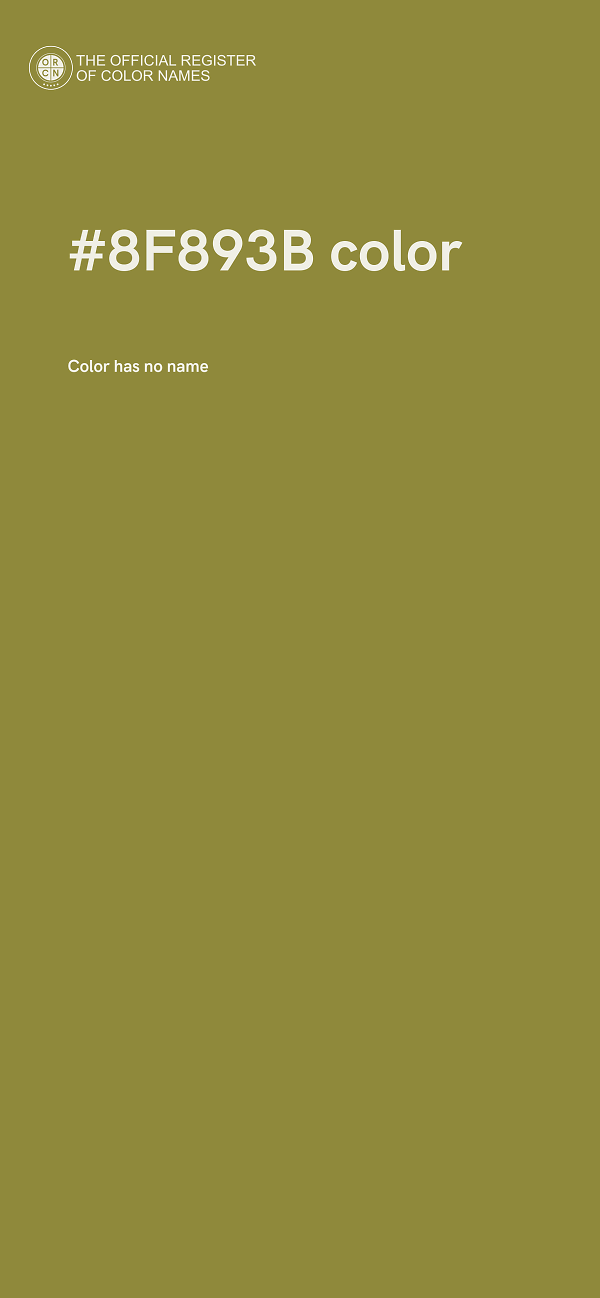 #8F893B color image