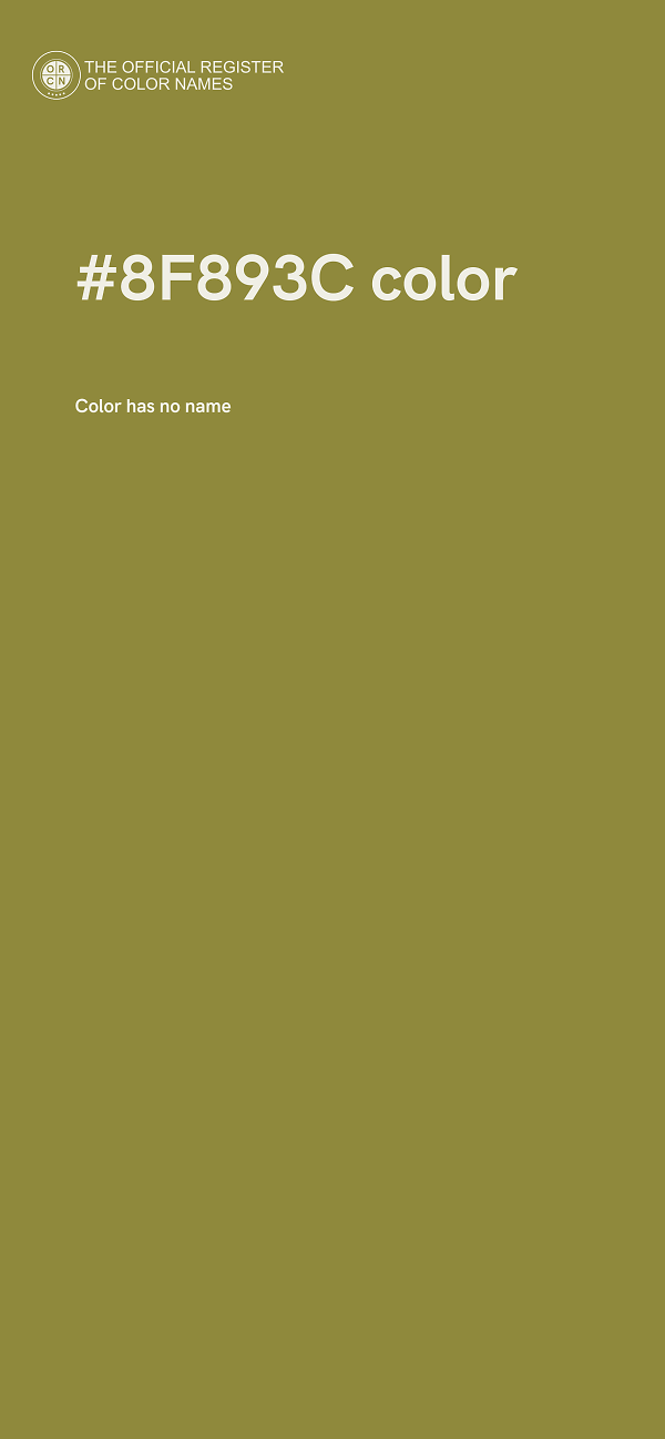 #8F893C color image