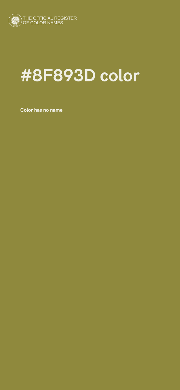 #8F893D color image