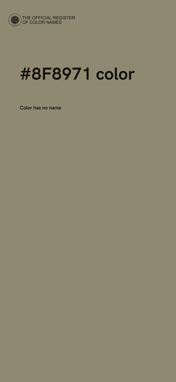 #8F8971 color image