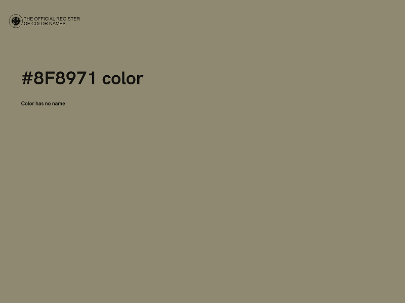 #8F8971 color image