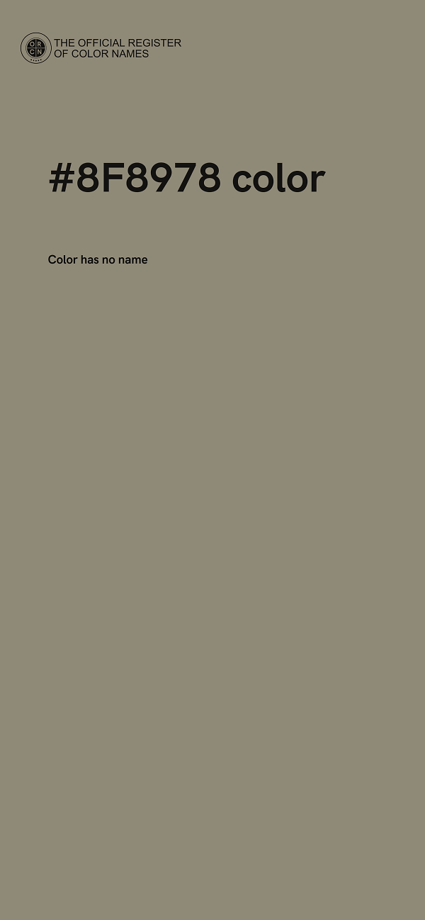 #8F8978 color image