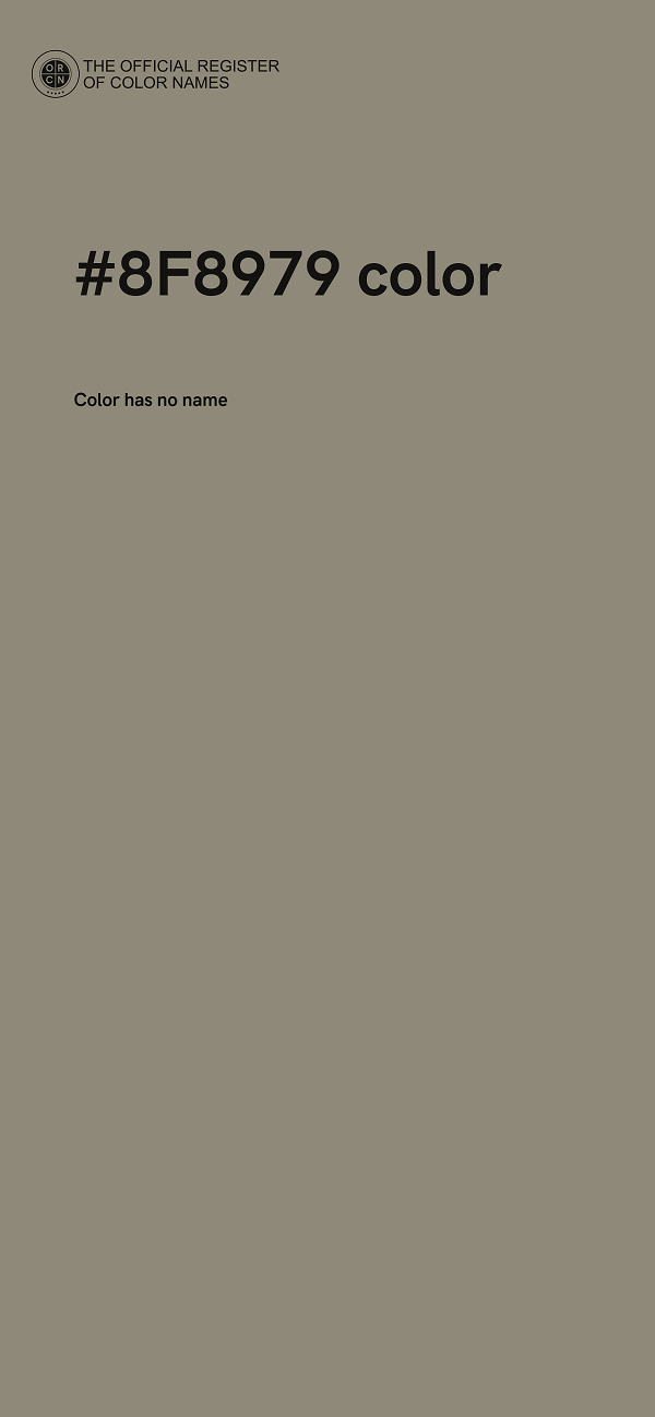 #8F8979 color image