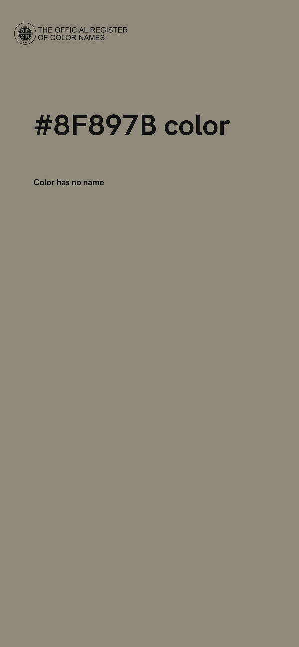 #8F897B color image