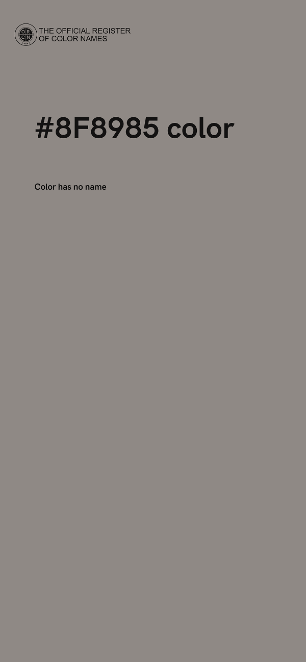 #8F8985 color image