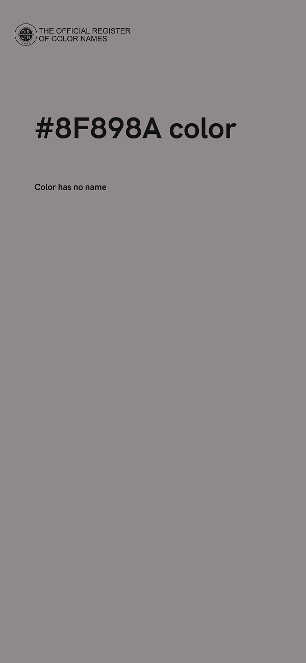 #8F898A color image