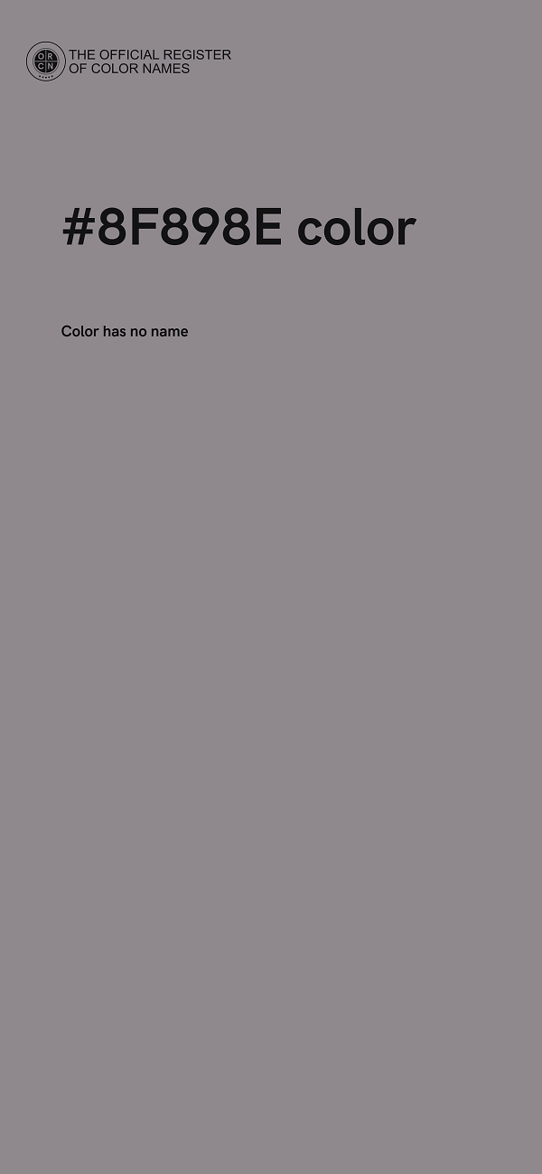 #8F898E color image