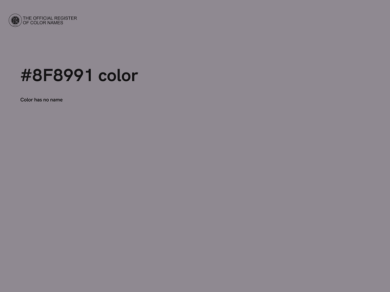 #8F8991 color image