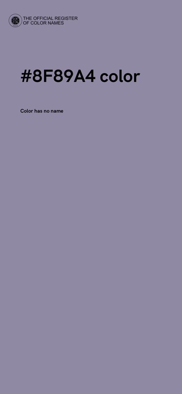 #8F89A4 color image