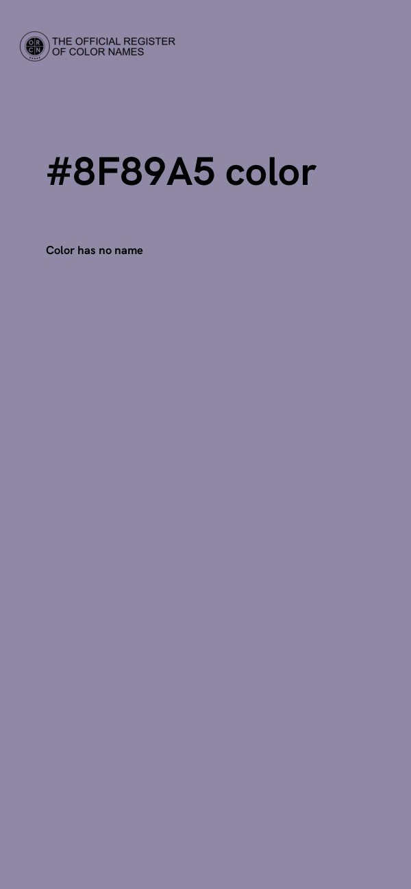 #8F89A5 color image